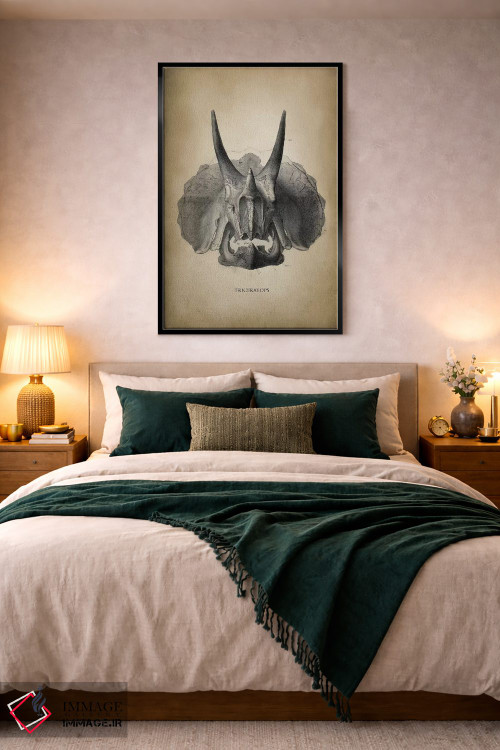 تابلو دکوراتیو تری سراپتوس اثر پتنت پرینت استور - D6B