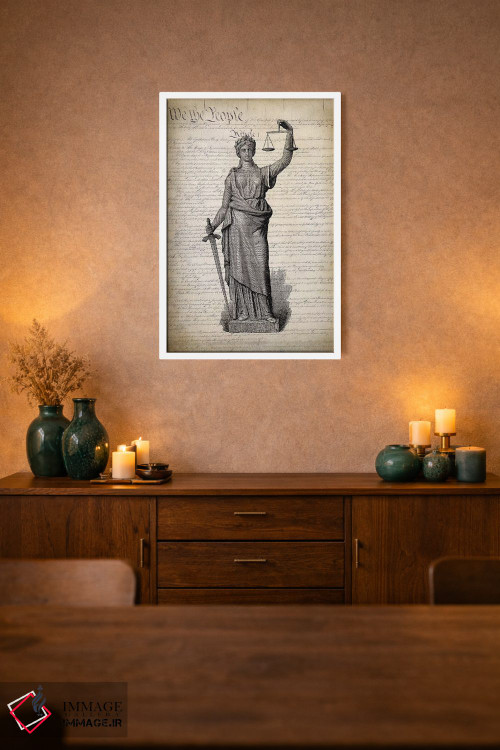 تابلو دکوراتیو قانون اساسی ایالات متحده اثر پتنت پرینت استور - D2W