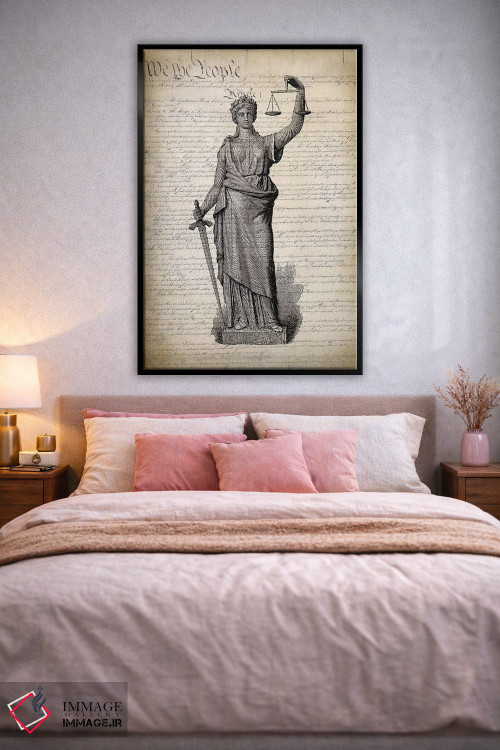 تابلو دکوراتیو قانون اساسی ایالات متحده اثر پتنت پرینت استور - D3B