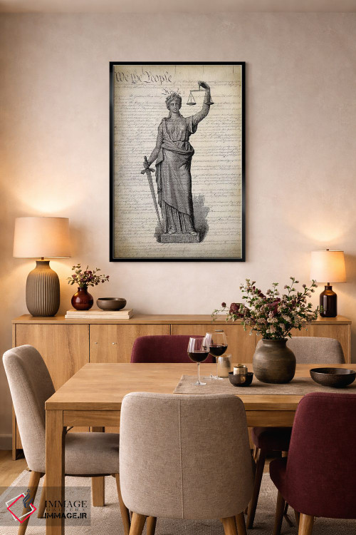 تابلو دکوراتیو قانون اساسی ایالات متحده اثر پتنت پرینت استور - D5B