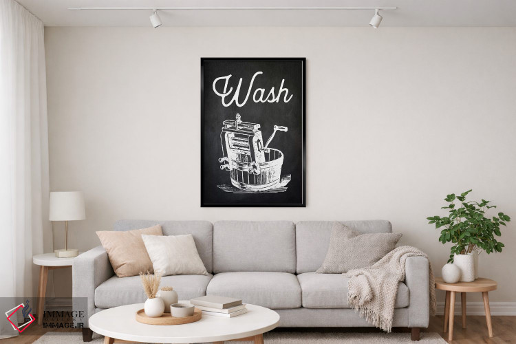 تابلو مدرن شستشو اثر پتنت پرینت استور - D3B