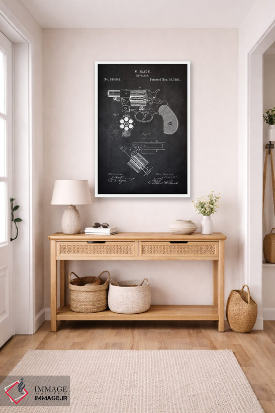 تابلو دکوراتیو هفت تیر W. Mason II اثر پتنت پرینت استور - D4W