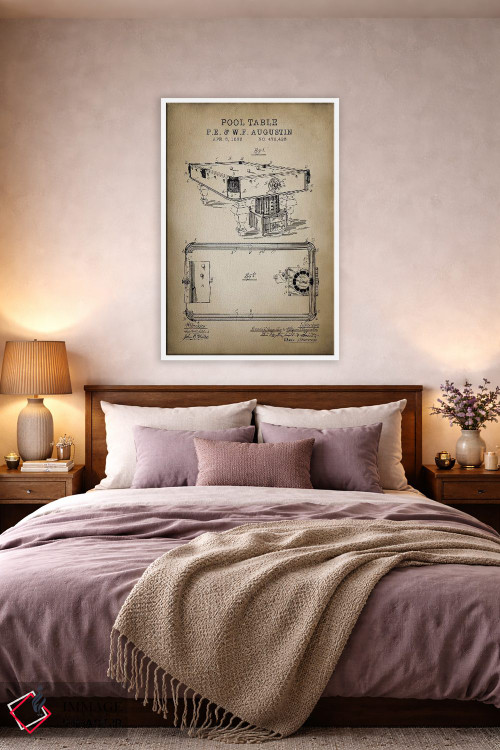 تابلو دکوراتیو بیلیارد IV اثر پتنت پرینت استور - D3W
