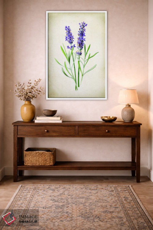 تابلو دکوراتیو اسطوخودوس اثر پتنت پرینت استور - D2W