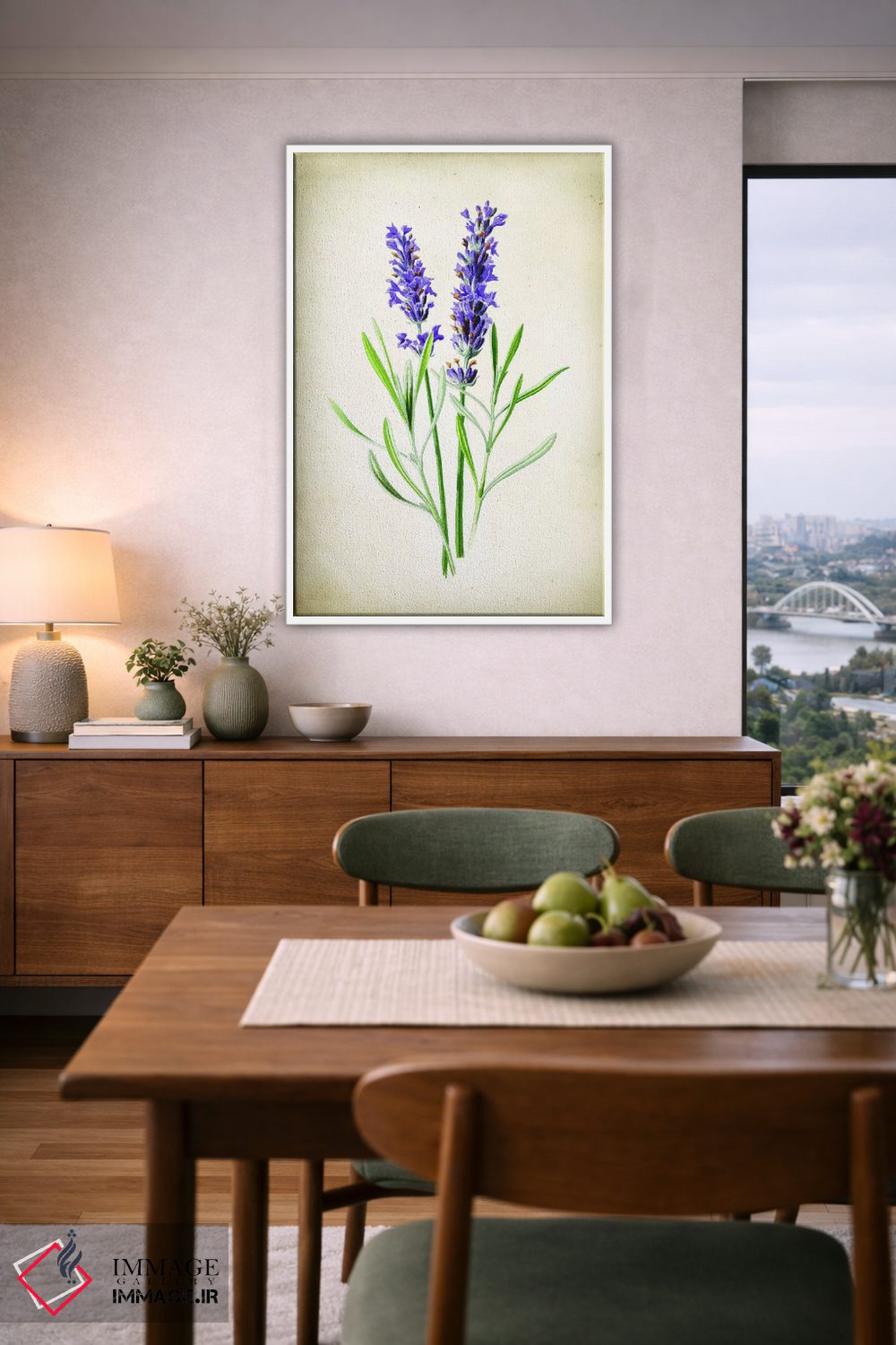 تابلو دکوراتیو اسطوخودوس اثر پتنت پرینت استور - D5W