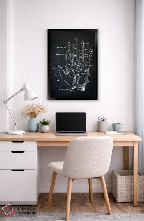 تابلو دکوراتیو فالگیری کف دست اثر پتنت پرینت استور - D4B