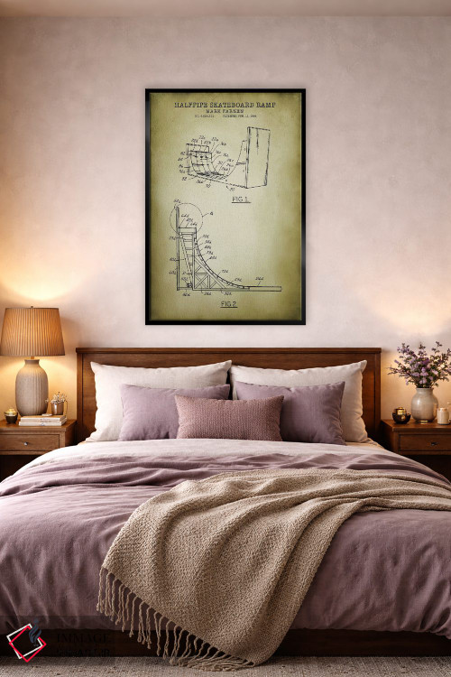 تابلو دکوراتیو رامپ اسکیت برد اثر پتنت پرینت استور - D4B