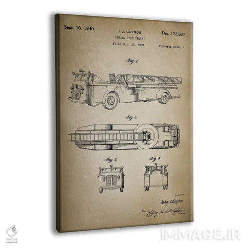 تابلو دکوراتیو نبرد آتش I اثر پتنت پرینت استور - نمای پرسپکتیو محصول