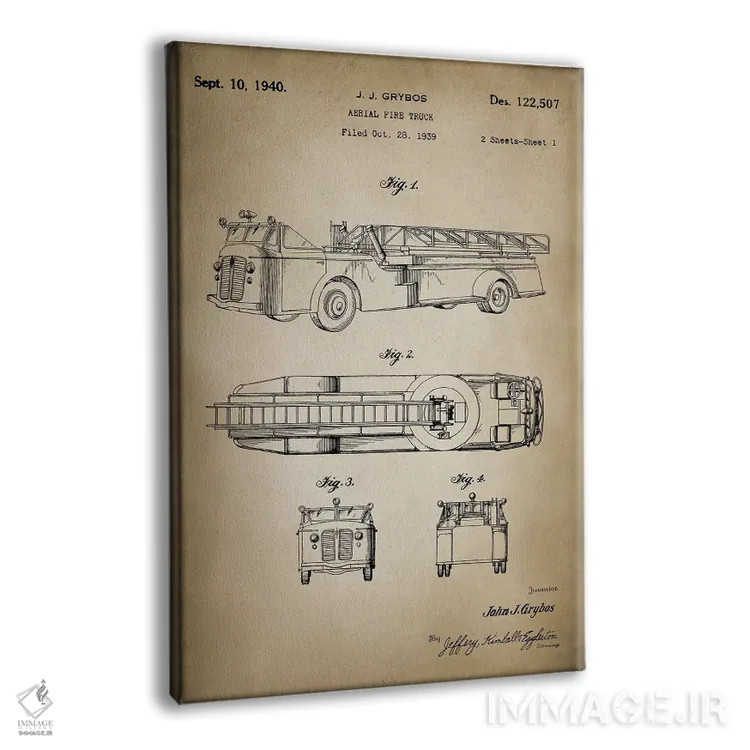 تابلو دکوراتیو نبرد آتش I اثر پتنت پرینت استور - نمای پرسپکتیو محصول