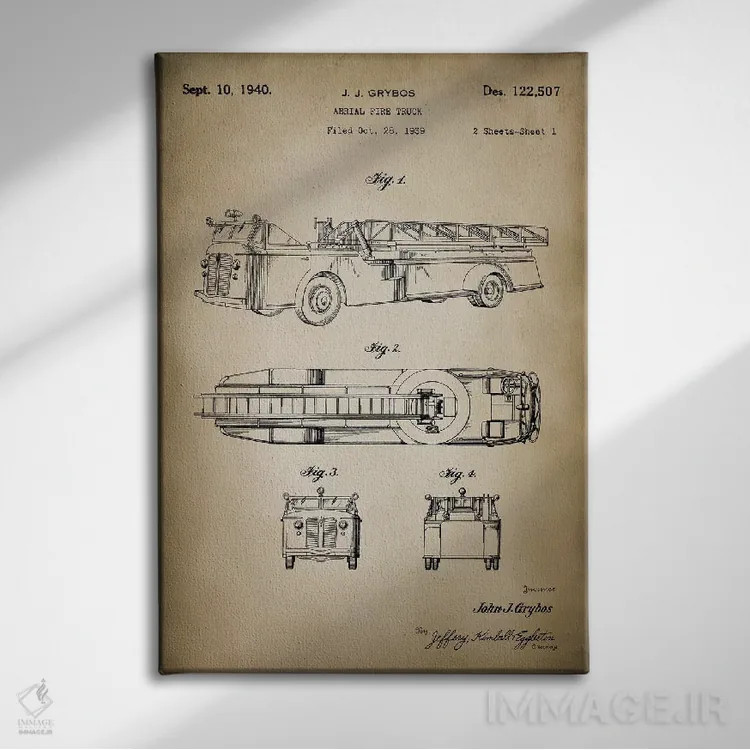 تابلو دکوراتیو نبرد آتش I اثر پتنت پرینت استور - نمای روبهرو روی دیوار