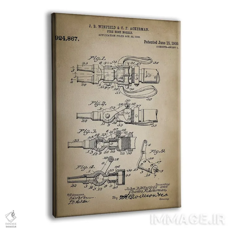 تابلو دکوراتیو نبرد آتش VI اثر پتنت پرینت استور - نمای پرسپکتیو محصول
