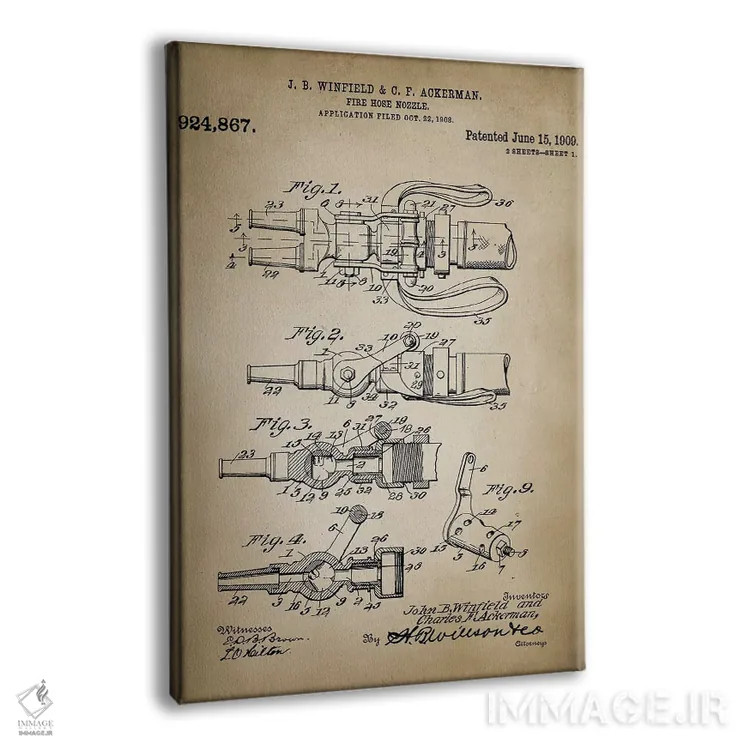 تابلو دکوراتیو نبرد آتش VI اثر پتنت پرینت استور - نمای پرسپکتیو محصول
