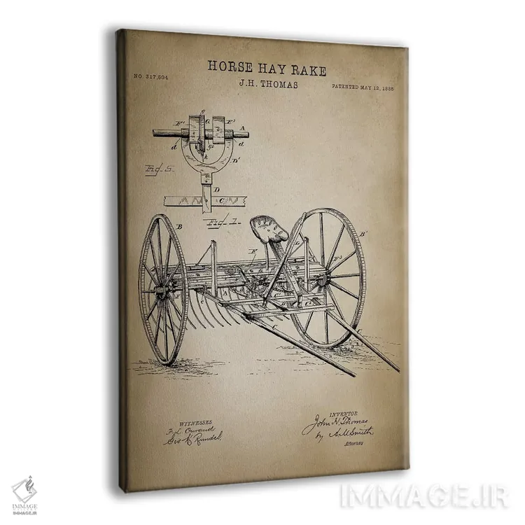 تابلو مدرن مزرعه II اثر پتنت پرینت استور - نمای پرسپکتیو محصول