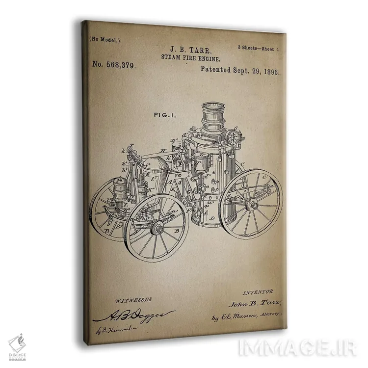 تابلو دکوراتیو نبرد آتش IV اثر پتنت پرینت استور - نمای پرسپکتیو محصول