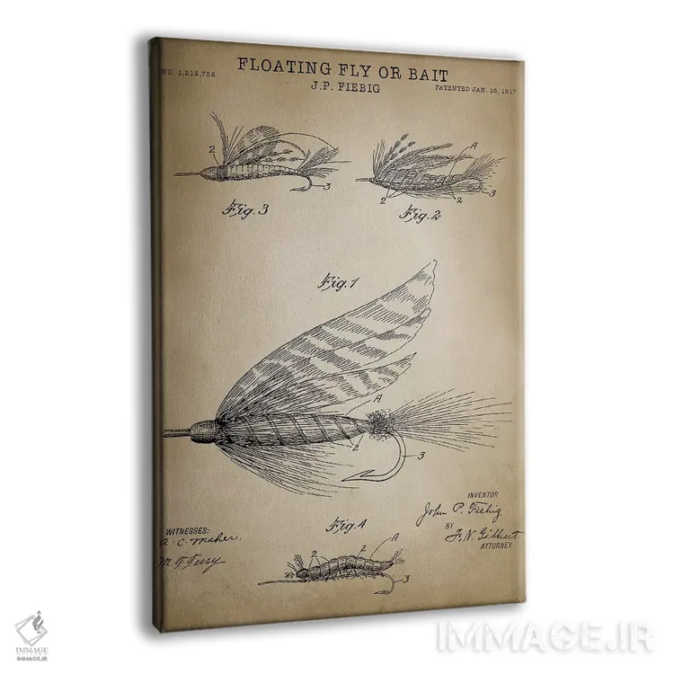 تابلو دکوراتیو مگس شناور اثر پتنت پرینت استور - نمای پرسپکتیو محصول