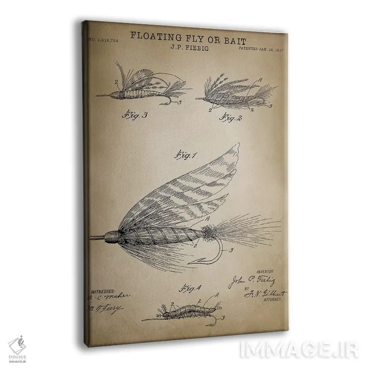 تابلو دکوراتیو مگس شناور اثر پتنت پرینت استور - نمای پرسپکتیو محصول