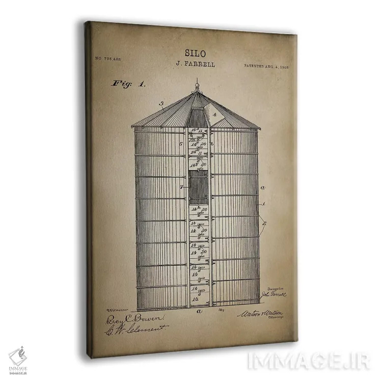 تابلو مدرن مزرعه V اثر پتنت پرینت استور - نمای پرسپکتیو محصول