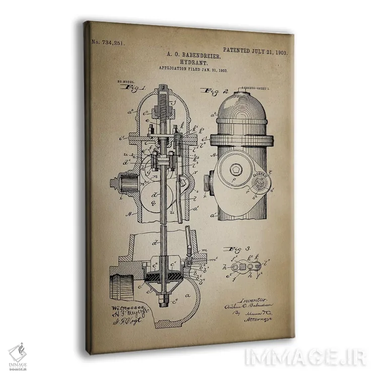 تابلو دکوراتیو نبرد آتش V اثر پتنت پرینت استور - نمای پرسپکتیو محصول