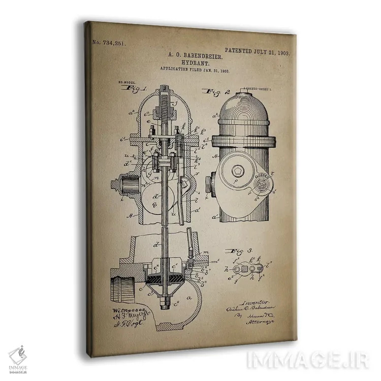 تابلو دکوراتیو نبرد آتش V اثر پتنت پرینت استور - نمای پرسپکتیو محصول