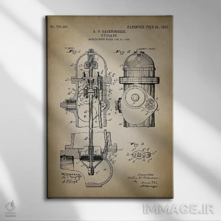 تابلو دکوراتیو نبرد آتش V اثر پتنت پرینت استور - نمای روبهرو روی دیوار