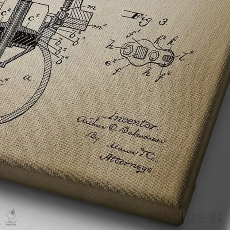 تابلو دکوراتیو نبرد آتش V اثر پتنت پرینت استور - نمای نزدیک بافت بوم