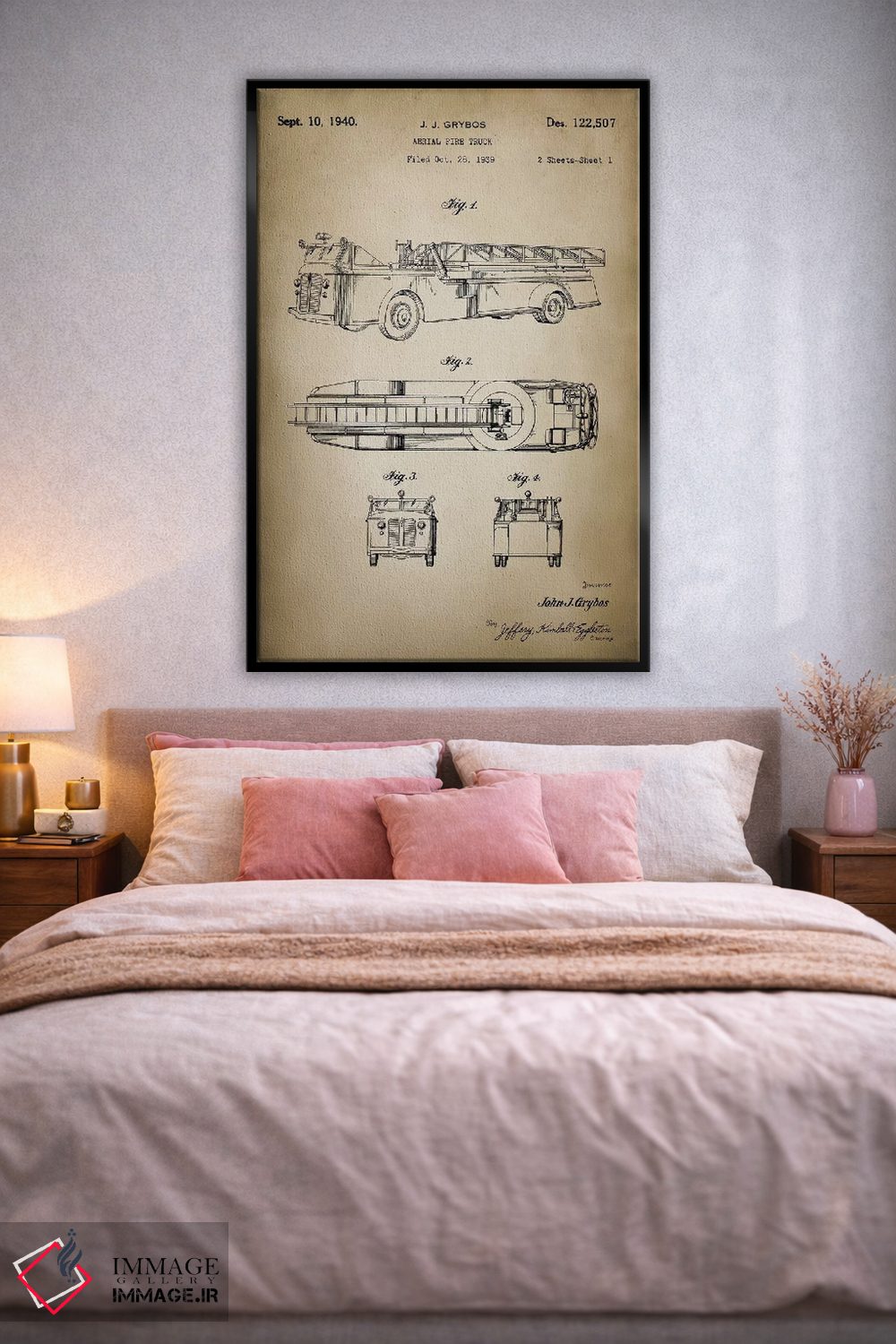 تابلو دکوراتیو نبرد آتش I اثر پتنت پرینت استور - D2B