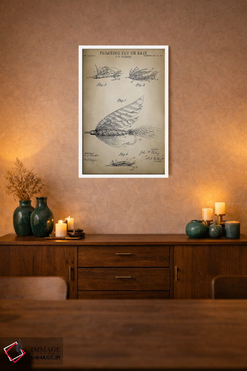تابلو دکوراتیو مگس شناور اثر پتنت پرینت استور - D1W