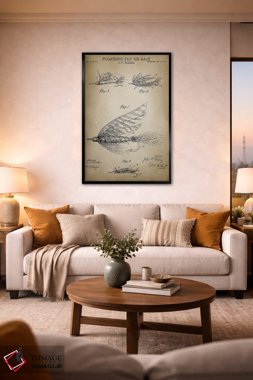 تابلو دکوراتیو مگس شناور اثر پتنت پرینت استور - D2B
