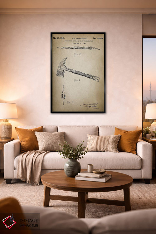 تابلو دکوراتیو نبرد آتش IX اثر پتنت پرینت استور - D3B