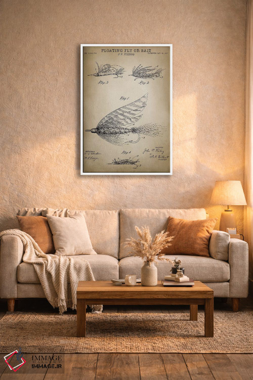 تابلو دکوراتیو مگس شناور اثر پتنت پرینت استور - D3W