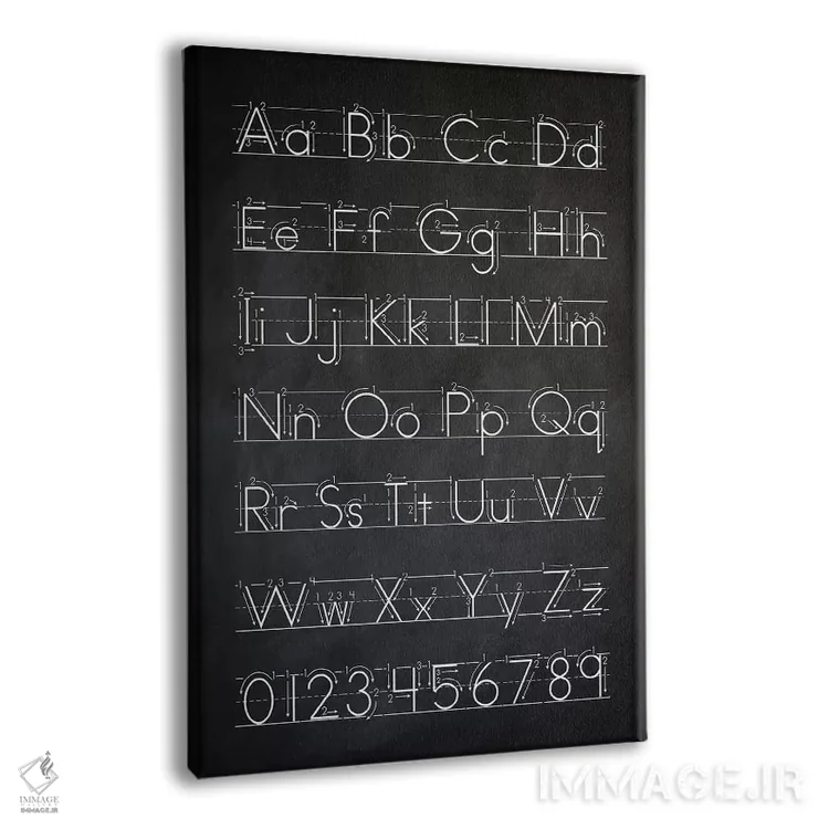 تابلو دکوراتیو دستخط III اثر پتنت پرینت استور - نمای پرسپکتیو محصول