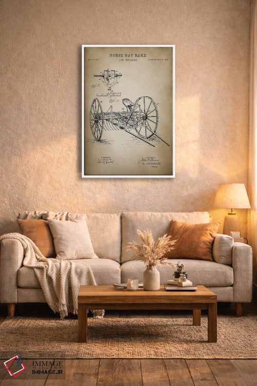 تابلو مدرن مزرعه II اثر پتنت پرینت استور - D3W