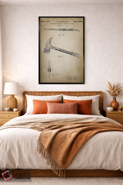 تابلو دکوراتیو نبرد آتش IX اثر پتنت پرینت استور - D5B