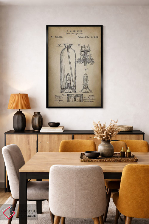 تابلو دکوراتیو نبرد آتش II اثر پتنت پرینت استور - D6B