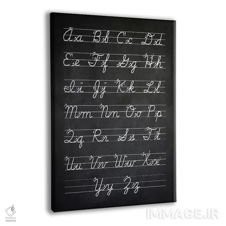 تابلو دکوراتیو دست خط I اثر پتنت پرینت استور - نمای پرسپکتیو محصول