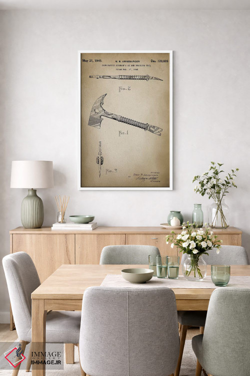 تابلو دکوراتیو نبرد آتش IX اثر پتنت پرینت استور - D6W