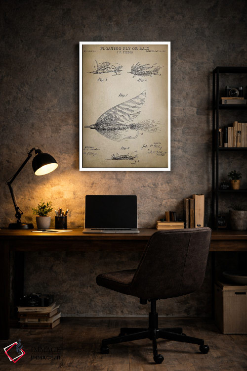 تابلو دکوراتیو مگس شناور اثر پتنت پرینت استور - D6W