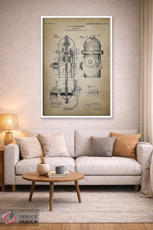 تابلو دکوراتیو نبرد آتش V اثر پتنت پرینت استور - D1W