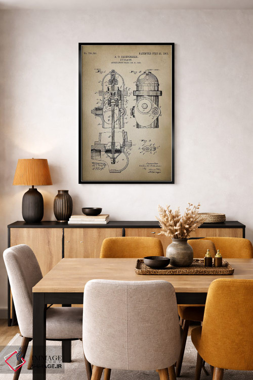 تابلو دکوراتیو نبرد آتش V اثر پتنت پرینت استور - D5B