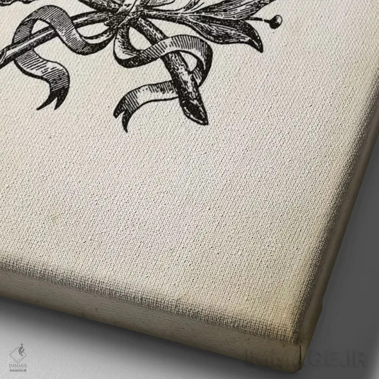 تابلو مدرن زنبور اثر پتنت پرینت استور - نمای نزدیک بافت بوم