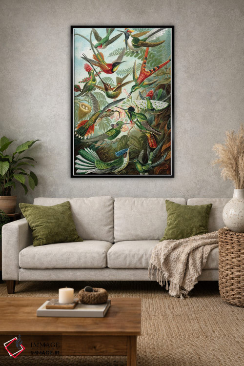 تابلو دکوراتیو مرغ مگس خوارهای هیکل اثر پتنت پرینت استور - D1B