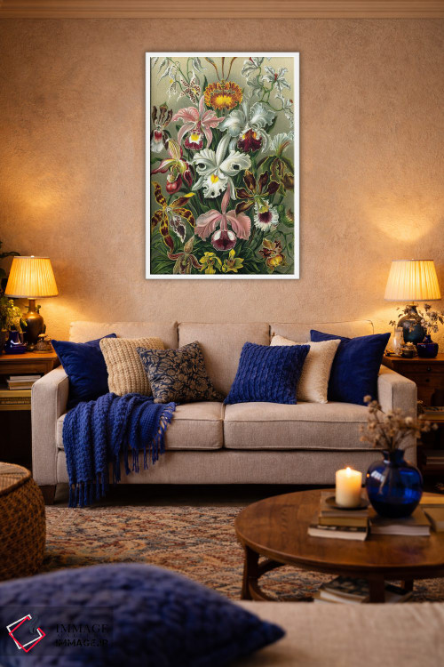 تابلو دکوراتیو ارکیده های هیکل اثر پتنت پرینت استور - D2W