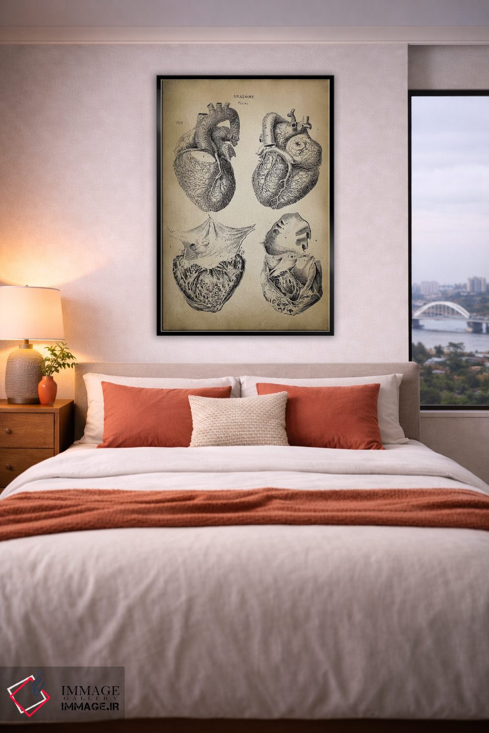 تابلو دکوراتیو آناتومی قلب اثر پتنت پرینت استور - D5B