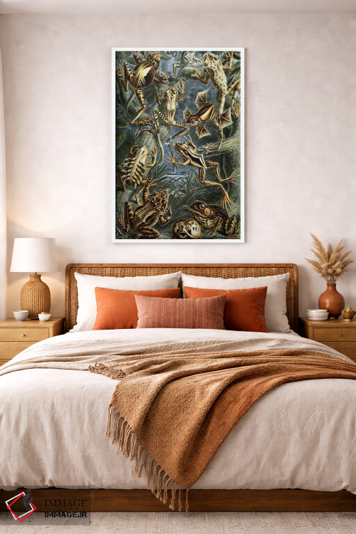 تابلو دکوراتیو قورباغه هیکل اثر پتنت پرینت استور - D3W