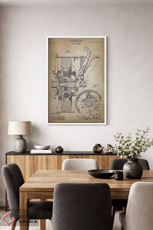 تابلو دکوراتیو کلاچ فورد اثر پتنت پرینت استور - D3W