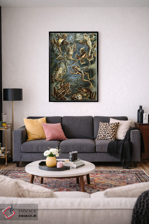 تابلو دکوراتیو قورباغه هیکل اثر پتنت پرینت استور - D4B