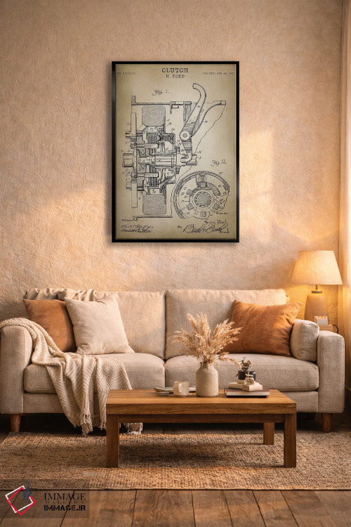 تابلو دکوراتیو کلاچ فورد اثر پتنت پرینت استور - D6B