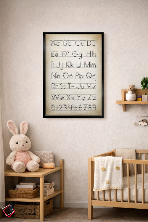 تابلو دکوراتیو دستخط II اثر پتنت پرینت استور - D4B