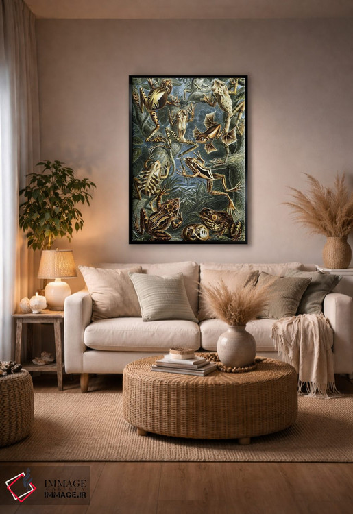 تابلو دکوراتیو قورباغه هیکل اثر پتنت پرینت استور - D5B