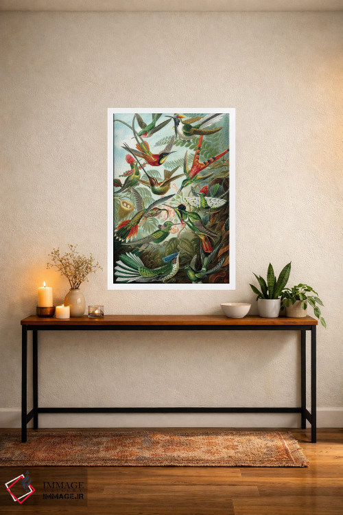 تابلو دکوراتیو مرغ مگس خوارهای هیکل اثر پتنت پرینت استور - D4W